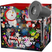 Lampy ogrodowe - PROJEKTOR ŚWIĄTECZNY LED NA ZEWNĄTRZ BAŁWANEK LED PROJEKTOR KOLOROWY - miniaturka - grafika 1