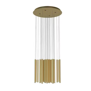 Wisząca lampa jadalniana Organic kaskada LED 45W tuby złote - Lampy sufitowe - miniaturka - grafika 1