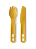 Kuchnia turystyczne i akcesoria - Sztućce turystyczne Sea to Summit Passage Cutlery Set 2P - yellow - miniaturka - grafika 1