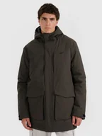 Płaszcze męskie - 4F Parka przejściowa membrana 8000 męska - oliwkowa/khaki L - miniaturka - grafika 1