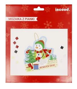Mozaika Z Pianki Bałwan - Zabawki kreatywne - miniaturka - grafika 1