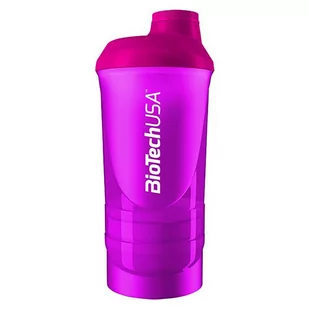 BioTech USA Shaker Wave, czarny, 600 ml + 200 ml + 150 ml - Shakery barmańskie - miniaturka - grafika 1