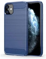 Etui i futerały do telefonów - Hurtel Carbon Case elastyczne etui pokrowiec iPhone 11 Pro niebieski - Niebieski - miniaturka - grafika 1