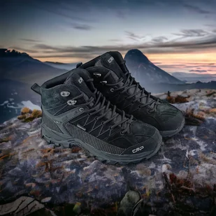 Buty turystyczne męskie CMP Rigel Mid WP czarne Rozmiar: 43 - Buty trekkingowe męskie - miniaturka - grafika 7