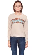 Bluzy damskie - Wrangler, Bluza damska, Beige Mele W6077Imwc, rozmiar S - miniaturka - grafika 1