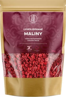 BrainMax Pure Liofilizowane maliny, 45 g - Owoce świeże i suszone - miniaturka - grafika 1