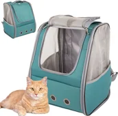 Transportery dla kotów - Przyjaciele Transporter torba plecak kota psa siatka na plecy Transporter torba plecak kota psa siatka na plecy - miniaturka - grafika 1