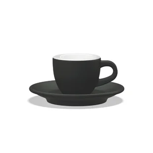 Filiżanka do espresso Club House Tulipano 70ml - Czarny mat - Filiżanki - miniaturka - grafika 1