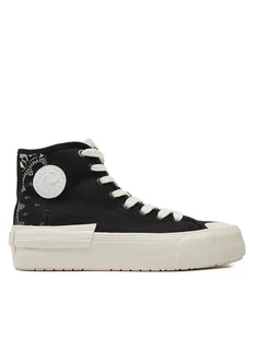 Pepe Jeans Trampki Samoi Divided PLS31554 Czarny - Trampki damskie - miniaturka - grafika 1