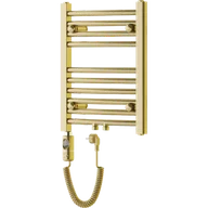 Grzejniki łazienkowe - Mexen Ares grzejnik elektryczny 500 x 400 mm, 300 W, złoty - W102-0500-400-2300-50 - miniaturka - grafika 1