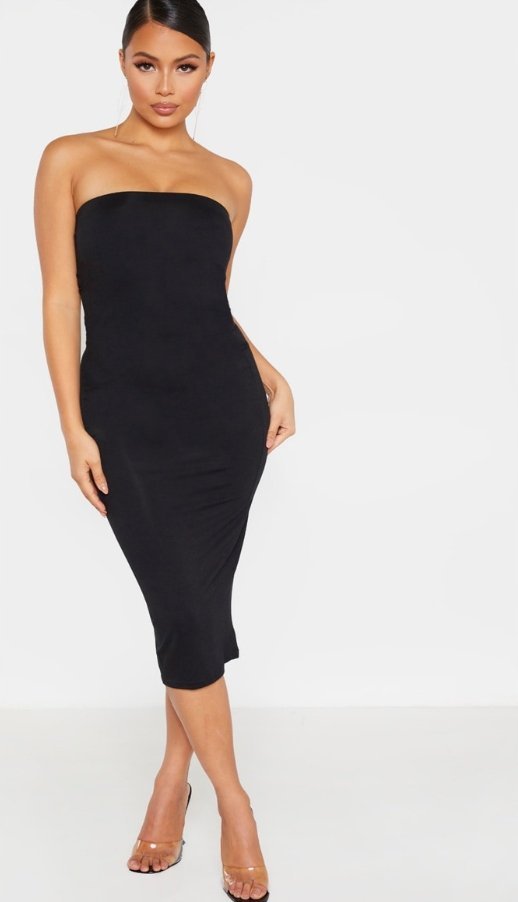 PRETTYLITTLETHING SUKIENKA DLA NISKICH MIDI 36 M6K
