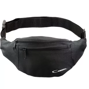 SASZETKA NERKA DUŻA NA PAS BIODRA LISTONOSZKA CZARNA - Nerki - miniaturka - grafika 1