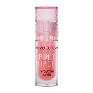 Błyszczyki do ust - Makeup Revolution Pout Lip Oil Olejek Do Ust, Glam Pink Shimmer - miniaturka - grafika 1