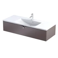 Szafki łazienkowe - Szafka łazienkowa pod umywalkę Oristo Siena 120 cm brązowy mat OR45-SD1S-120-21 - miniaturka - grafika 1