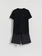 Moda i Uroda OUTLET - Reserved - Dwuczęściowa piżama BATMAN - czarny - miniaturka - grafika 1