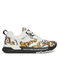 Sneakersy męskie - Sneakersy Versace Jeans Couture 78YA3SA1 Biały - miniaturka - grafika 1