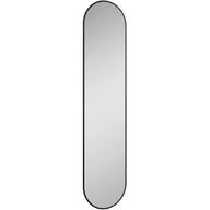 Lustra - Elita Sharon Long lustro 35x150 cm owalne z oświetleniem LED rama czarny mat 168505 - miniaturka - grafika 1