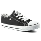 Buty dla dziewczynek - Trampki Dziecięce Big Star Buty Tenisówki Czarne Niskie Na Lato Ff374206 33 - miniaturka - grafika 1