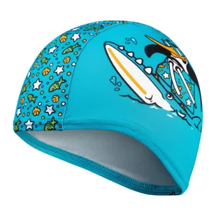 Czepek Pływacki Junior Speedo Printed Cap Iuchima Azure - Pływanie - miniaturka - grafika 1