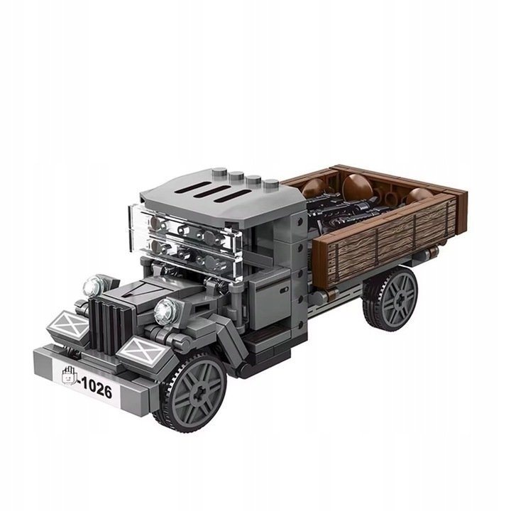 KLOCKI militarne CIĘŻARÓWKA Opel Blitz 150 el. model wojskowy (KL14)