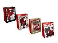 Akcesoria do pakowania - Torebka prezentowa mała - Walentynki (1 z 4 wzorów) - miniaturka - grafika 1