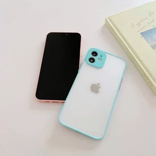 Milky Case silikonowe elastyczne półprzezroczyste etui do Samsung Galaxy A22 5G niebieski - Etui i futerały do telefonów - miniaturka - grafika 3