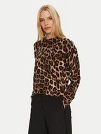 Swetry damskie - JOOP! Sweter 58 JW244KN343 30043958 Brązowy Loose Fit - miniaturka - grafika 1