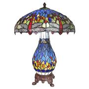 Lampy stojące - Clayre & Eef Stołowa Lampa Tiffany Duża Clayre & Eef 5LL-6186 - miniaturka - grafika 1