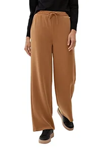 s.Oliver Damskie spodnie do biegania z szerokimi nogawkami, Braun 8469, 44 - Spodnie damskie - miniaturka - grafika 1