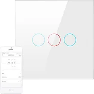Systemy inteligentnych domów - Dotykowy Włącznik Światła ZigBee Avatto LZTS02-EU-W3 Potrójny Bez Neutralnego TUYA (biały) - miniaturka - grafika 1