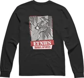 Koszulki męskie - t-shirt męski ETNIES REBEL RETRO LS TEE Black - miniaturka - grafika 1