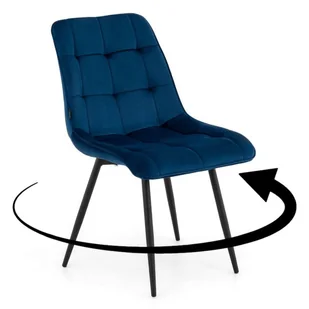 Krzesło obrotowe DC-7020S niebieski #64 welur - Krzesła - miniaturka - grafika 1