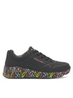 Buty dla dziewczynek - Skechers Sneakersy 314976L BKMT Czarny - miniaturka - grafika 1
