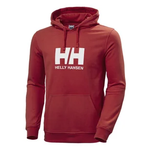 Męska Bluza HELLY HANSEN HH LOGO HOODIE 33977_163 – Czerwony - Bluzy męskie - miniaturka - grafika 1