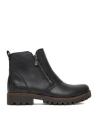 Botki damskie - Rieker Botki CEO-78556-00 Czarny - miniaturka - grafika 1