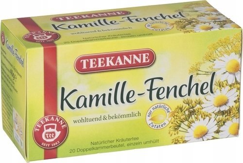 Herbata Ziołowa Teekanne Kamille Fenchel z Niemiec