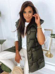 Kamizelka damska WENDY zielona Dstreet TY2827-M - Kamizelki damskie - miniaturka - grafika 1