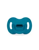 Smoczki uspokajające - Suavinex SX Pro smoczek fizjologiczny silikonowy Colour Essense 0-6m+ Ciemnoniebieski - miniaturka - grafika 1