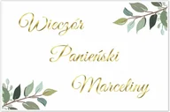 Wieczór panieński i kawalerski - Plakat personalizowany na wieczór panieński - 90x60 cm - miniaturka - grafika 1