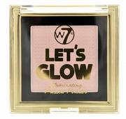 Rozświetlacze do twarzy i ciała - W7 Lets Glow Illuminating Pressed Powder Puder Rozświetlający PR-1 - miniaturka - grafika 1