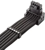 Kable komputerowe i do monitorów - CableMod C-Series Pro Anschlusskabel - Variante A, 90°, 16-Pin zu 2x8-Pin PCIe, schwarz - miniaturka - grafika 1