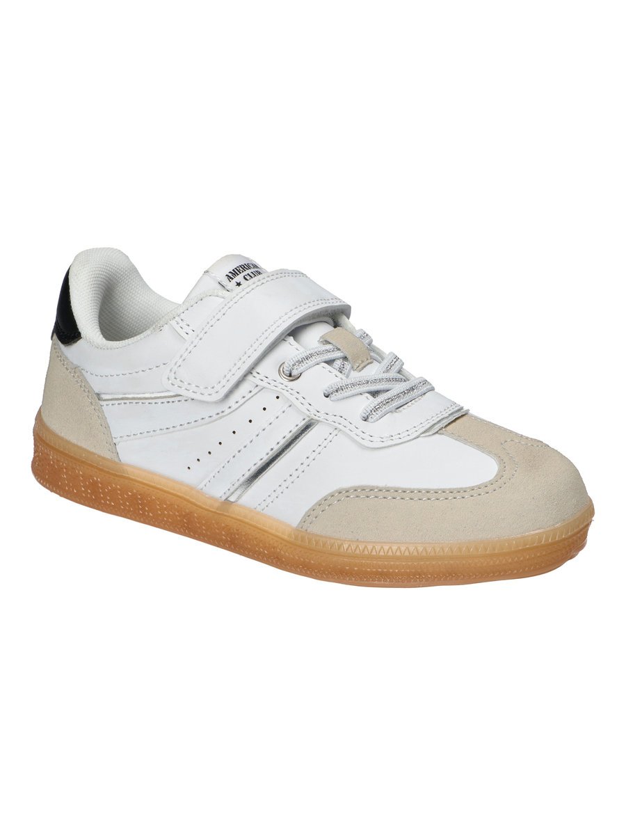 Dziewczęce sneakersy na rzep białe American Club r.35