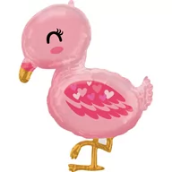 Baby shower i roczek - Balon foliowy 28" Ptak - Flaming baby - miniaturka - grafika 1