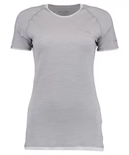 Koszulki i topy damskie - Schoffel damska koszulka z merynosów Sport Shirt 1/2 rękaw szary Opal Gray S 11340 - grafika 1