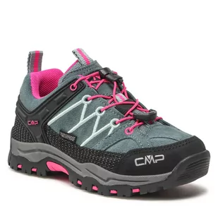 CMP Kids Rigel Low Trekking Shoes Wp 3Q13244 Mineral Green/Purple Fluo - Buty trekkingowe dziecięce - miniaturka - grafika 1