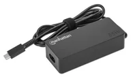 Adaptery i przejściówki - Manhattan 102490 adapter zasilający/ inwentor Wewnętrzna Czarny - miniaturka - grafika 1