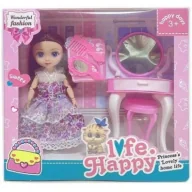 Domki dla lalek - Lalka z toaletką i akcesoriami - miniaturka - grafika 1