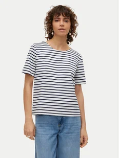 Vero Moda T-Shirt Abby 10304716 Biały Regular Fit - Koszulki i topy damskie - miniaturka - grafika 1