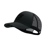 Czapki i chusty sportowe męskie - COMPRESSPORT Czapka lifestyle TRUCKER CAP black/black refl - miniaturka - grafika 1