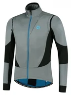 Kurtki męskie - Męska Kurtka Rowerowa Rogelli Winterjacket Brave | Grey/Black/Blue - Rozmiar Xl - miniaturka - grafika 1